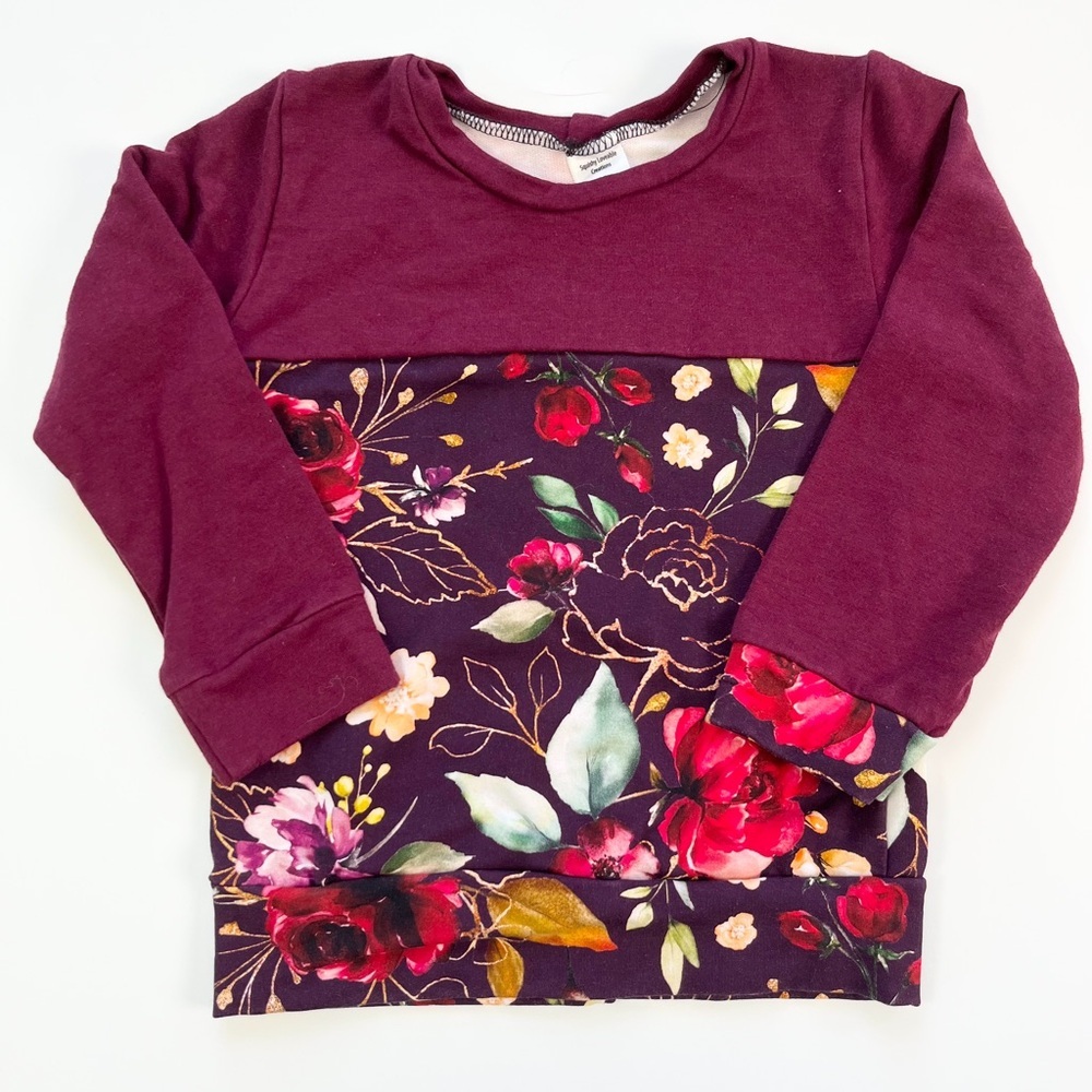 Squishy Lovable Creations Floral Crewneck Sweater